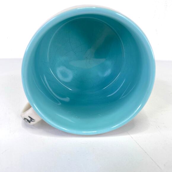 Anthropologie People Person Coffee Mug Collectible 10 oz. White Black Blue Faces - Picture 4 of 6